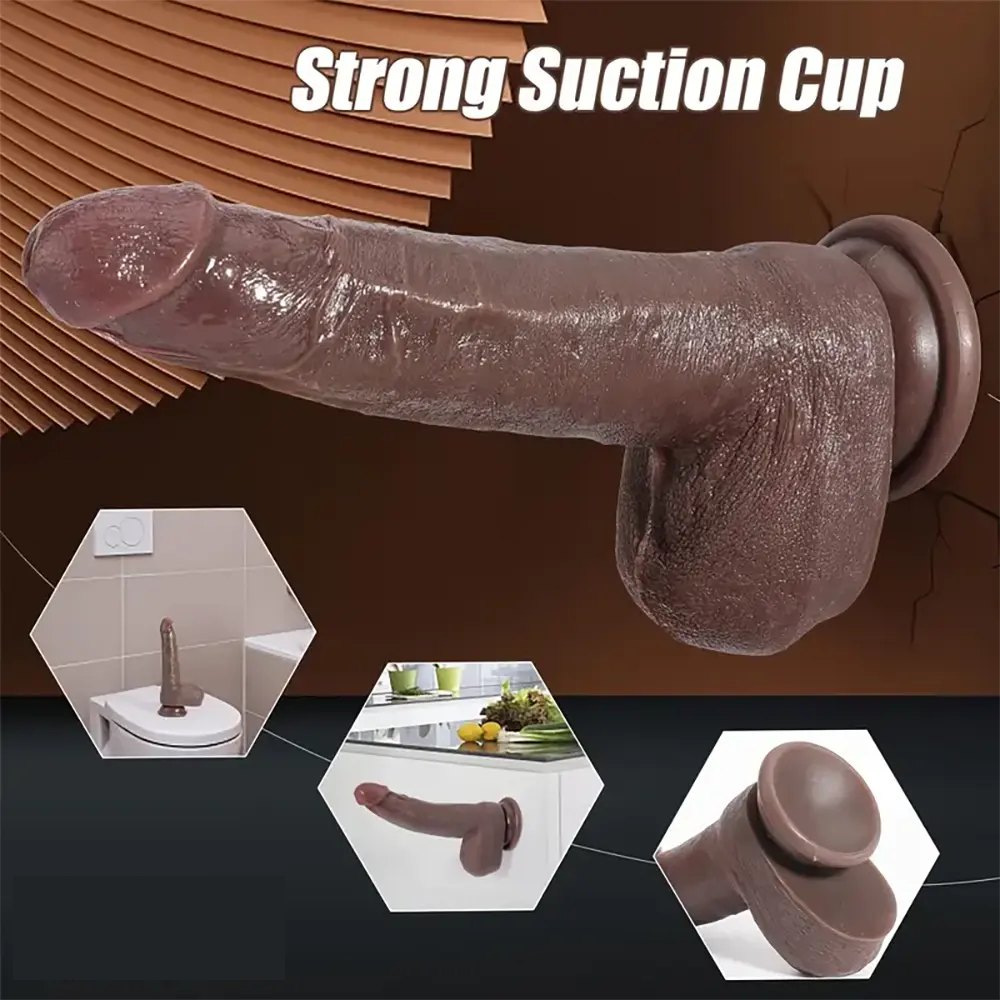 Textured Realistic Dildo 7 in - Silicone Beginner Dildo