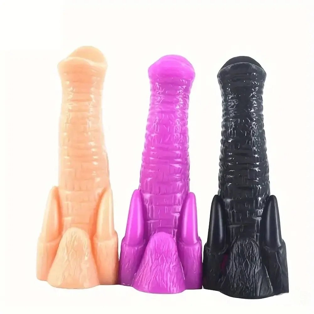 Textured Animal Dildo 7.68 in - Elephant Style PVC Dildo