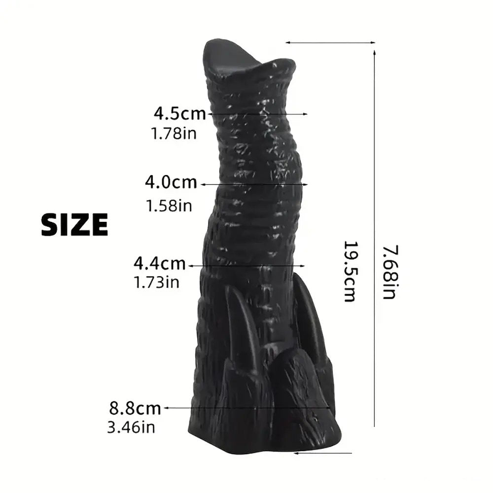 Textured Animal Dildo 7.68 in - Elephant Style PVC Dildo