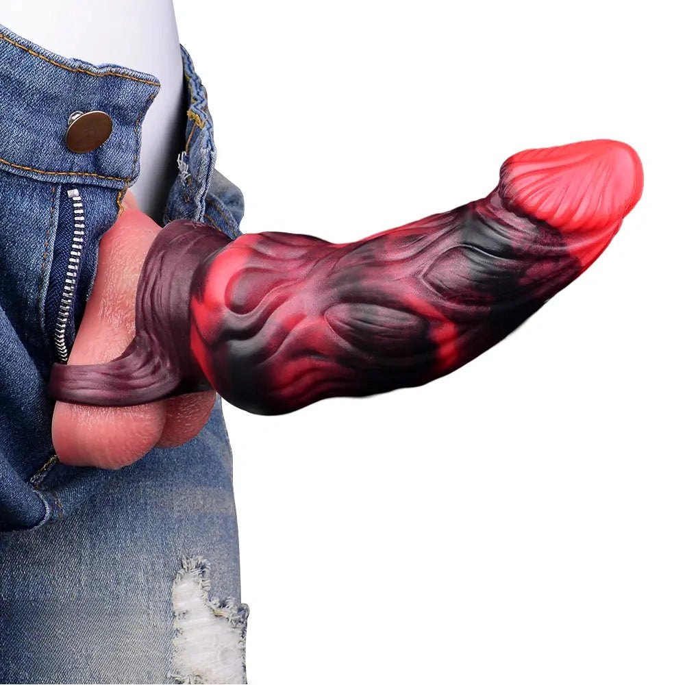 Textured Fantasy Cock Sleeve - Hollow Fantasy Dildo