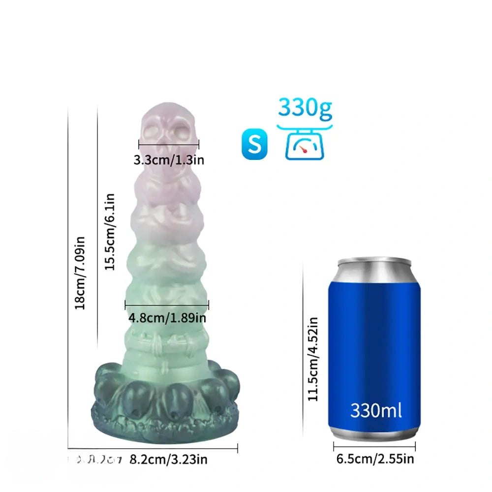 Textured Fantasy Creature Dildo - Silicone Monster Dildo