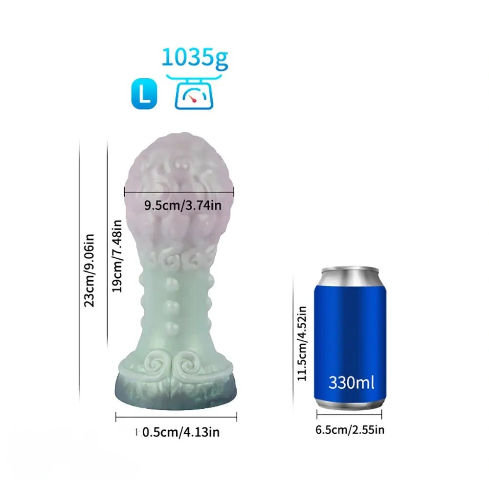 Textured Fantasy Creature Dildo - Silicone Monster Dildo