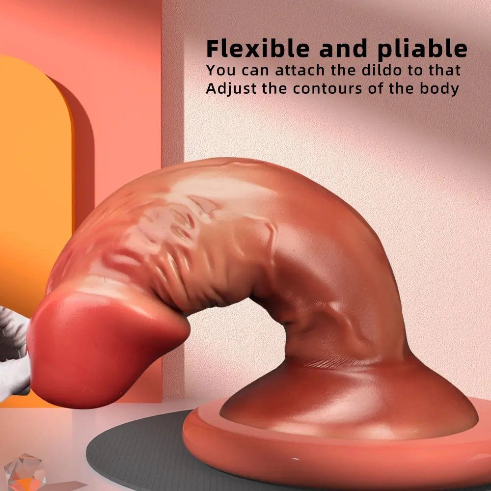 Textured Fantasy Dildo 13 in - Silicone Fantasy Sex Toy