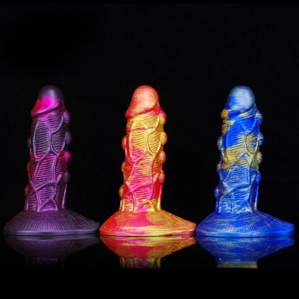 Textured Fantasy Dildo 7.09 In - Liquid Silicone Monster Dildo