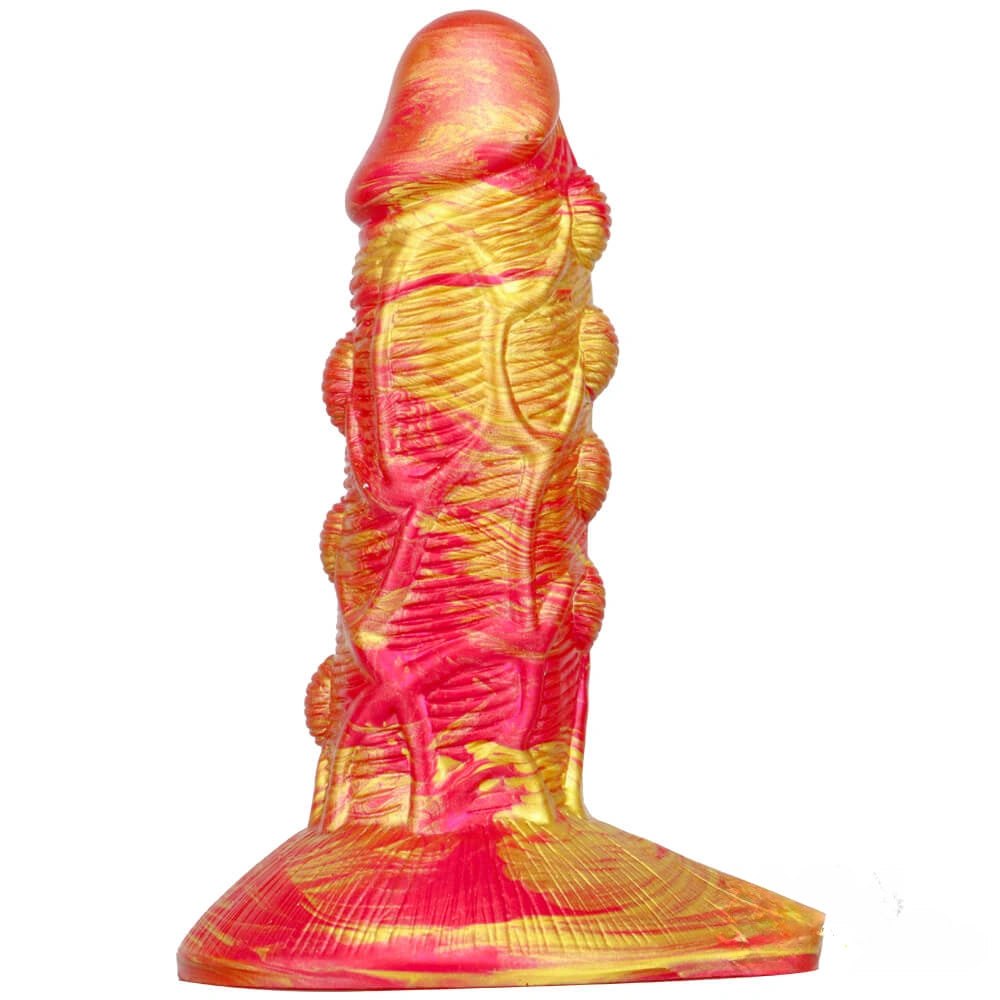 Textured Fantasy Dildo 7.09 In - Liquid Silicone Monster Dildo