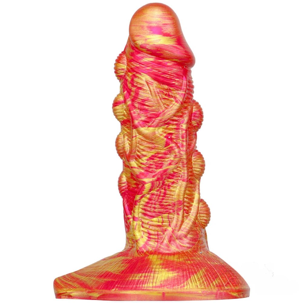 Textured Fantasy Dildo 7.09 In - Liquid Silicone Monster Dildo