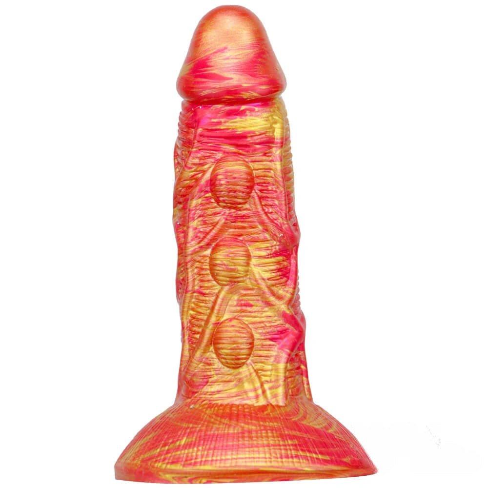 Textured Fantasy Dildo 7.09 In - Liquid Silicone Monster Dildo