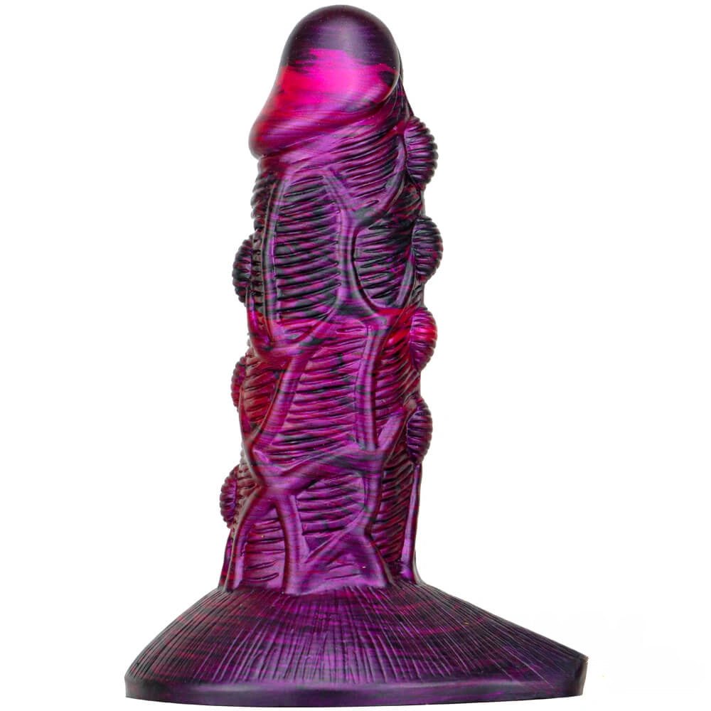 Textured Fantasy Dildo 7.09 In - Liquid Silicone Monster Dildo