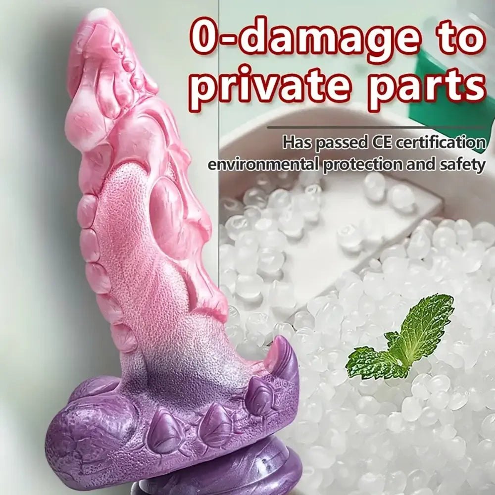 Textured Fantasy Dildo 9.05in - Fantasy Dragon Dildo