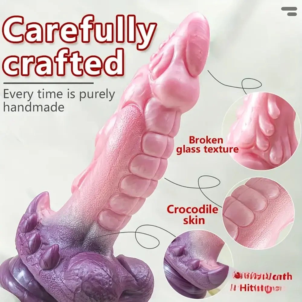 Textured Fantasy Dildo 9.05in - Fantasy Dragon Dildo
