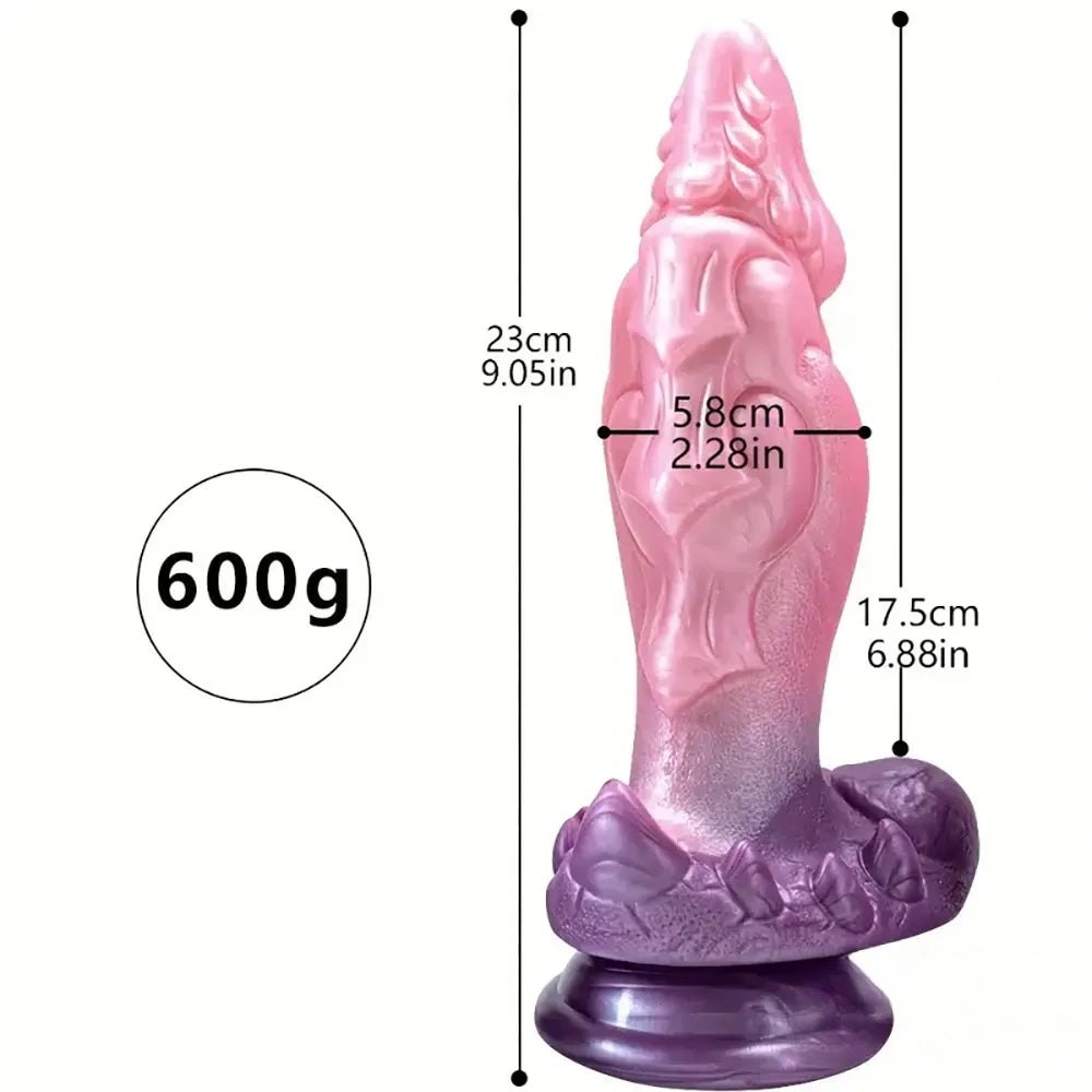 Textured Fantasy Dildo 9.05in - Fantasy Dragon Dildo