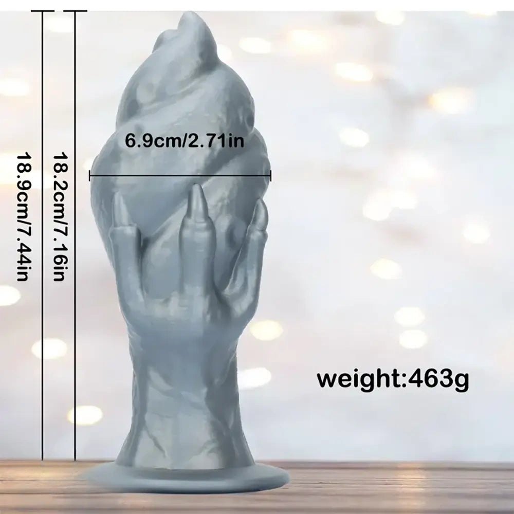 Textured Fantasy Hand Dildo - Silicone Fantasy Dildo