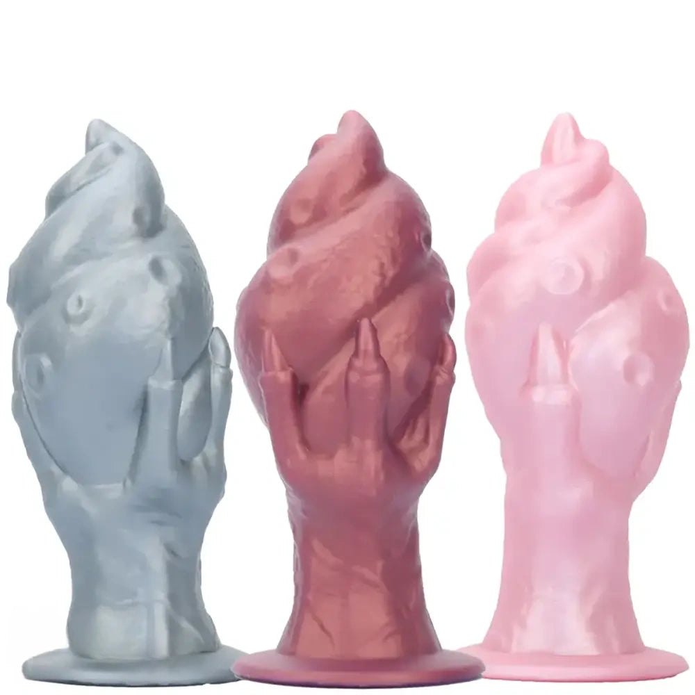 Textured Fantasy Hand Dildo - Silicone Fantasy Dildo