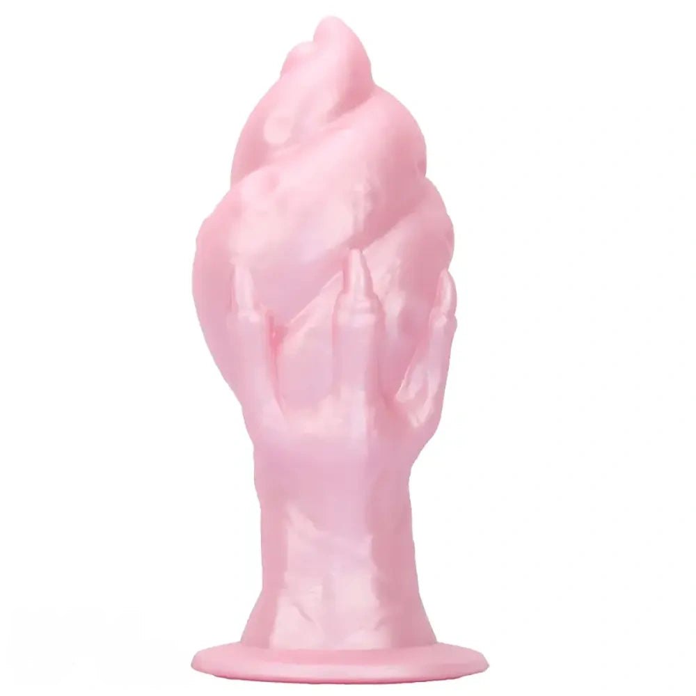 Textured Fantasy Hand Dildo - Silicone Fantasy Dildo