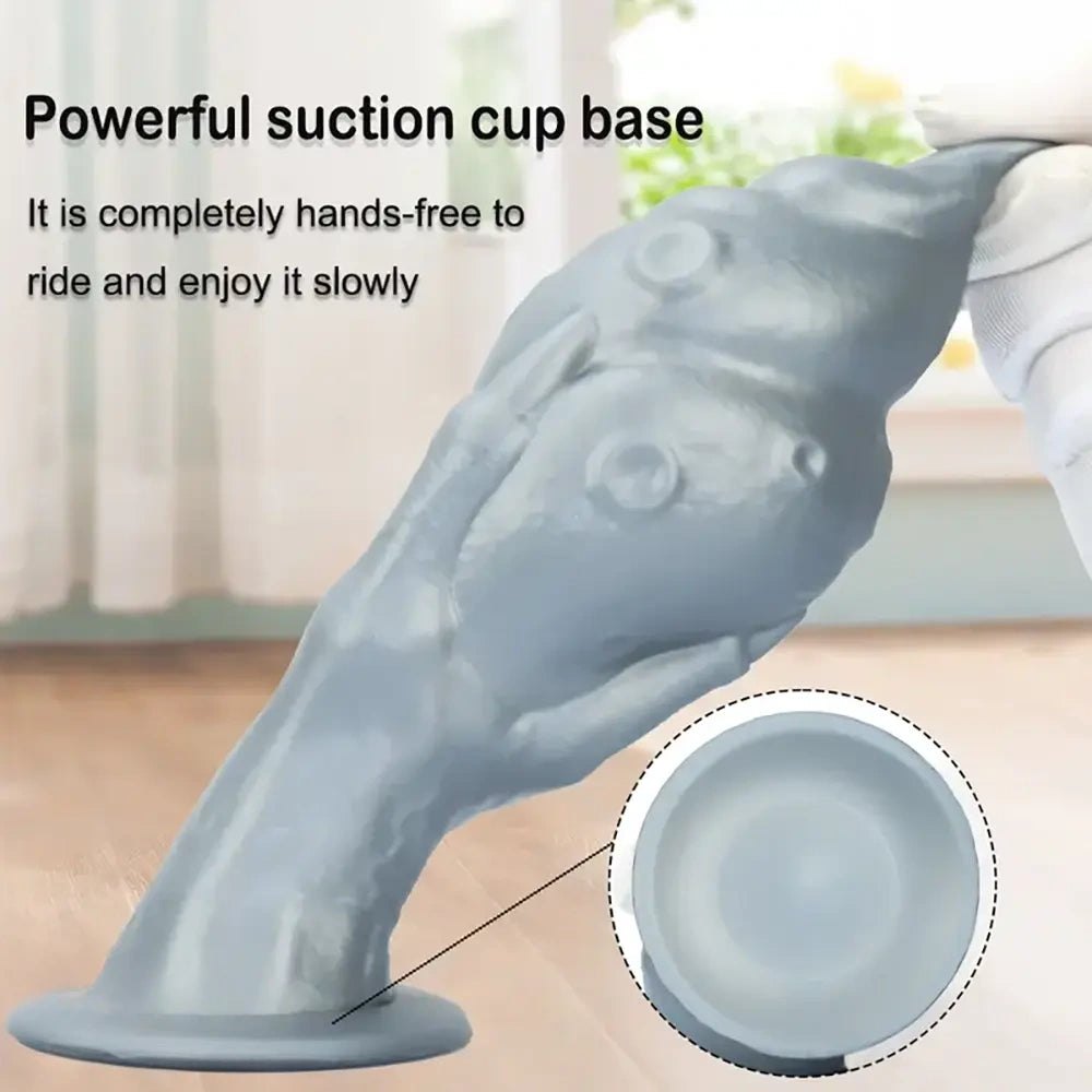 Textured Fantasy Hand Dildo - Silicone Fantasy Dildo