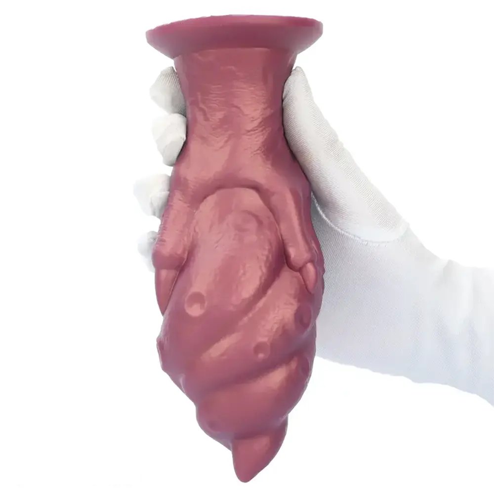 Textured Fantasy Hand Dildo - Silicone Fantasy Dildo