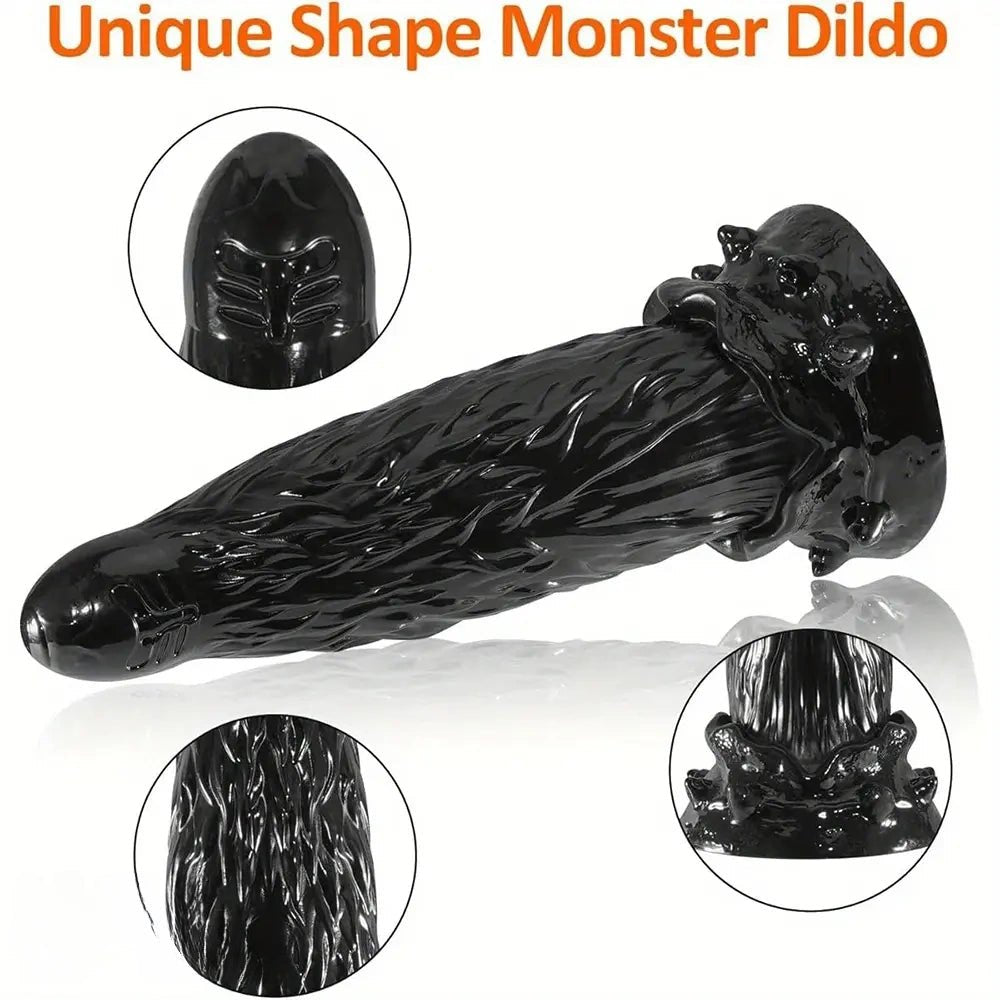 Textured Fantasy Monster Dildo - Fantasy Dildo in 3 Sizes