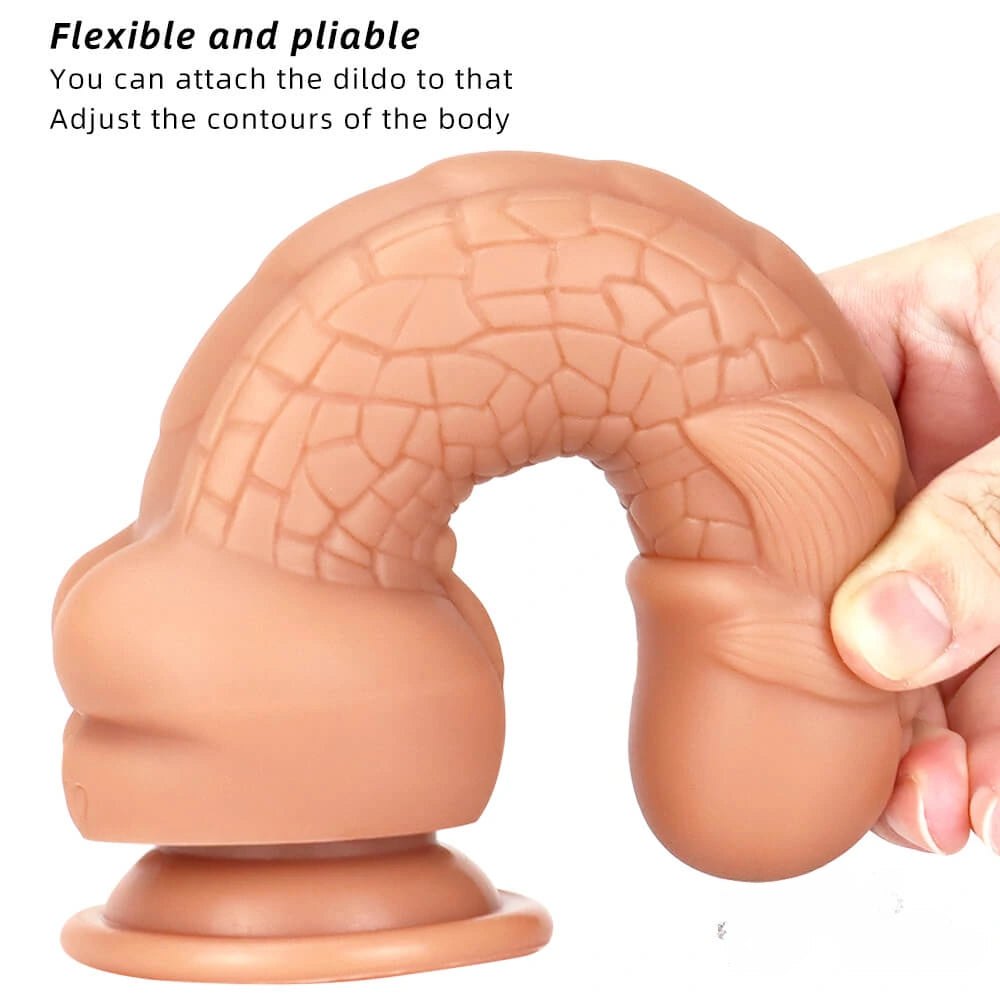 Textured Flexible Fantasy Dildo 7.87in - Fantasy Dildo