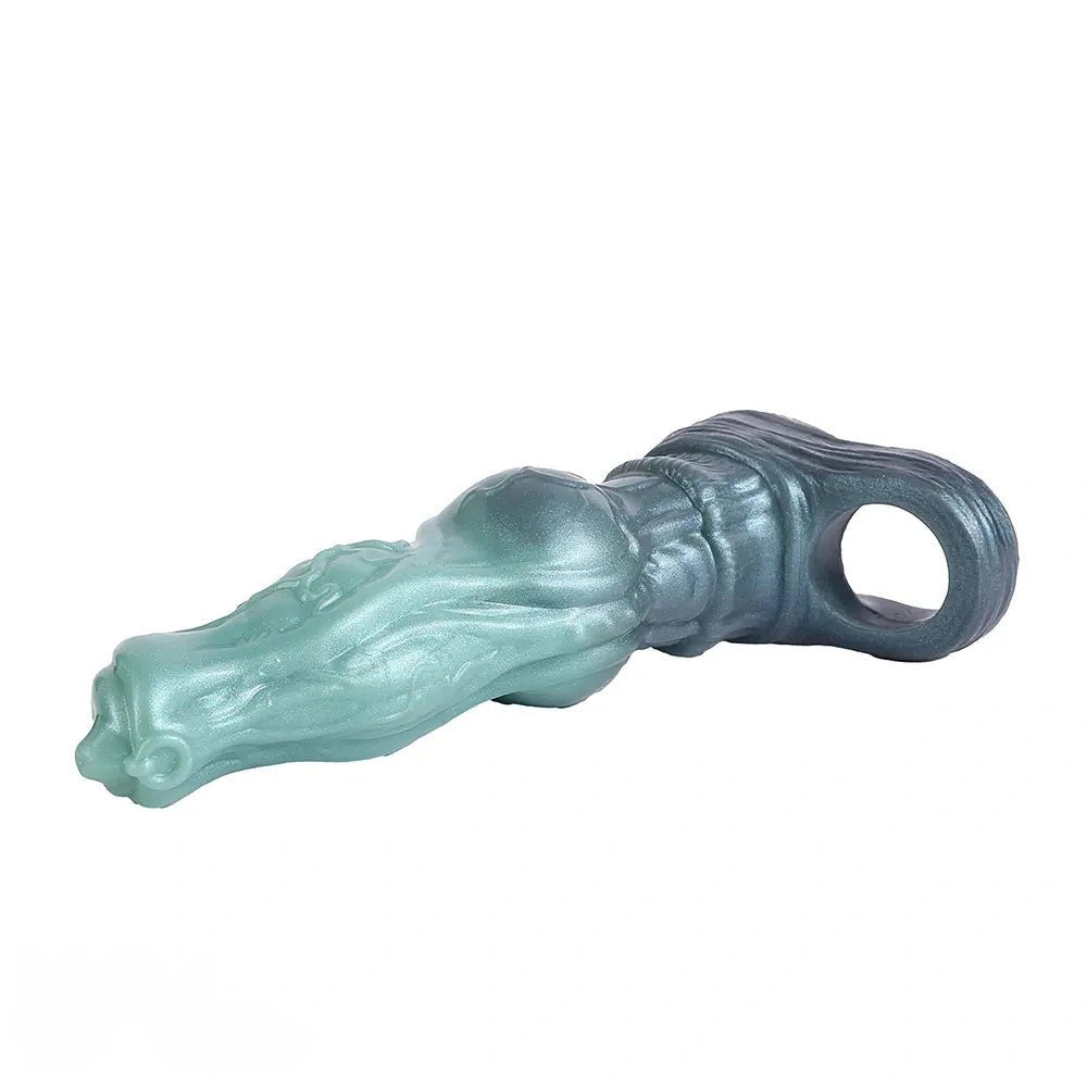 Textured Green Fantasy Hound Dildo - Fantasy Creature Dildo