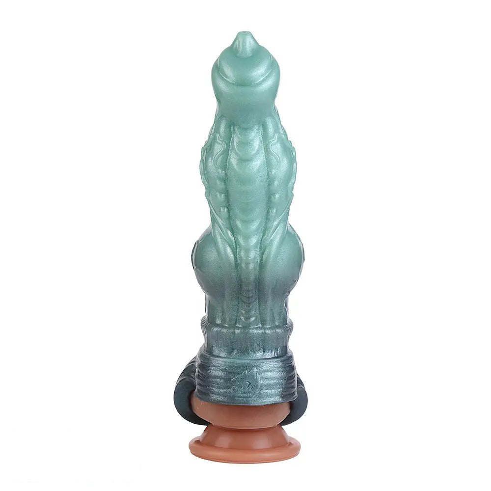 Textured Green Fantasy Hound Dildo - Fantasy Creature Dildo