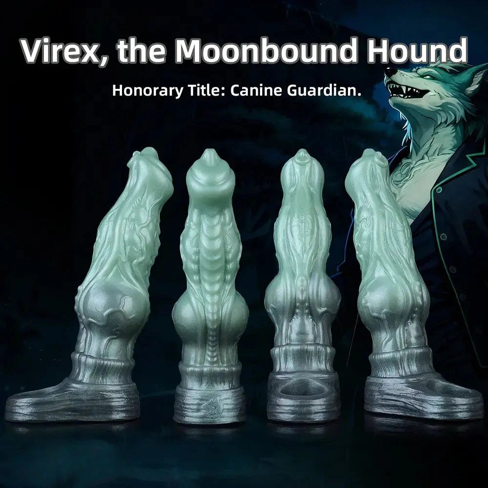 Textured Green Fantasy Hound Dildo - Fantasy Creature Dildo