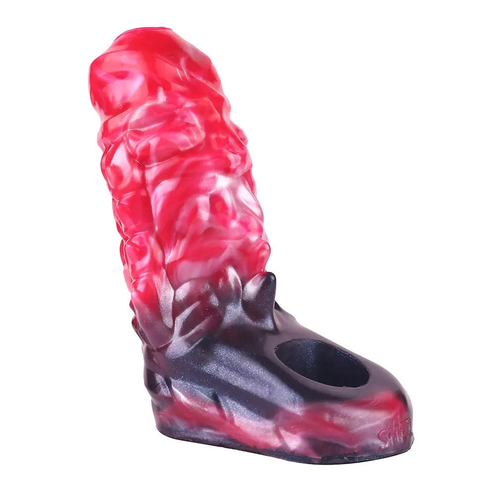 Textured Hollow Penis Sleeve - Realistic Silicone Dildo Sleeve