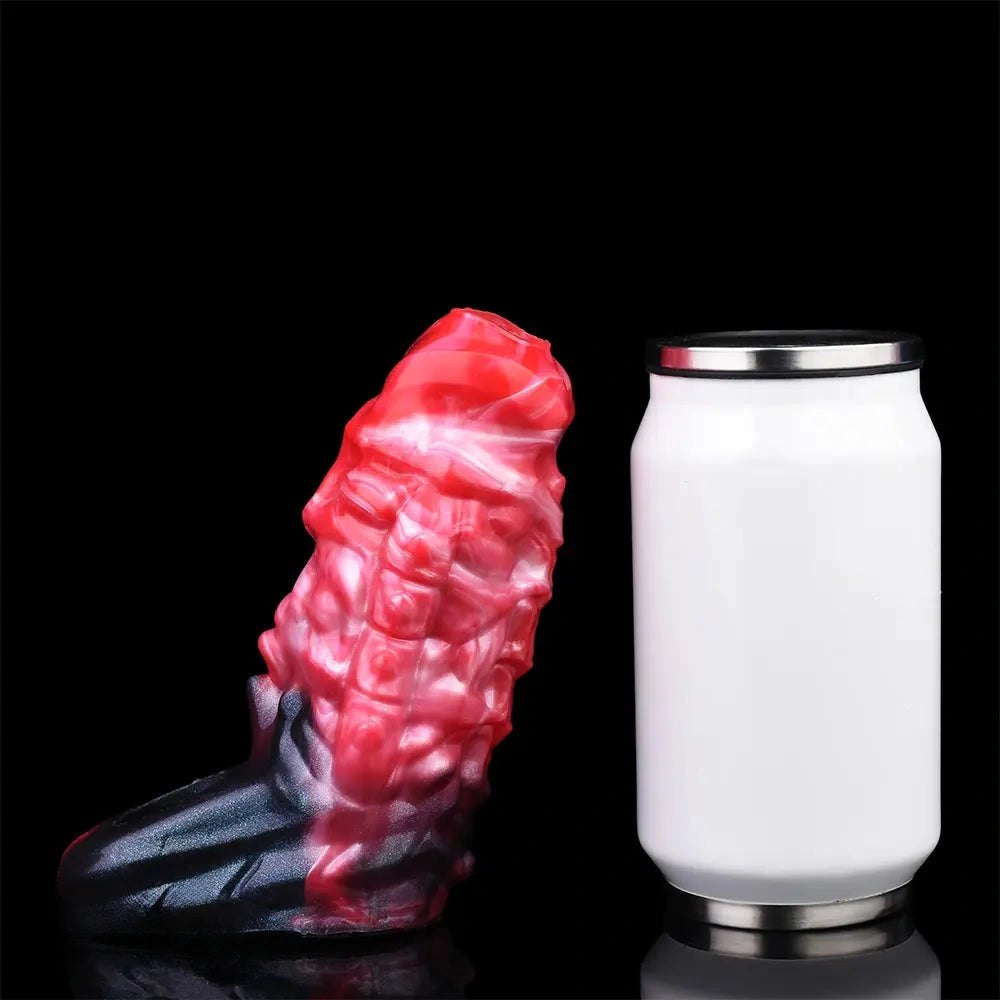 Textured Hollow Penis Sleeve - Realistic Silicone Dildo Sleeve