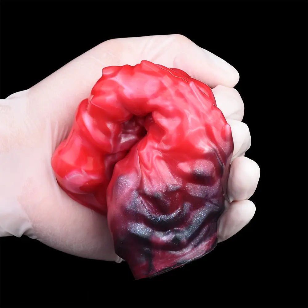 Textured Hollow Penis Sleeve - Realistic Silicone Dildo Sleeve
