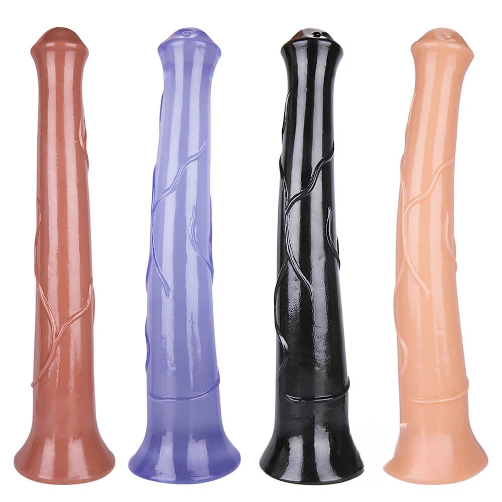 Textured Horse Dildo 17 in - Animal Horse Dildo