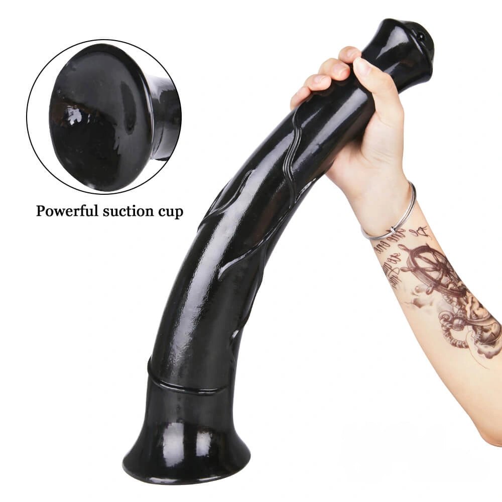 Textured Horse Dildo 17 in - Animal Horse Dildo