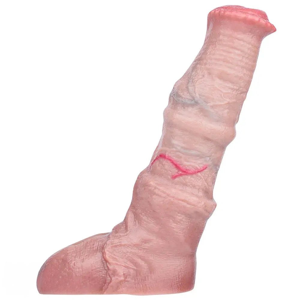 Textured Horse Style Dildo - Realistic Animal Silicone Dildo