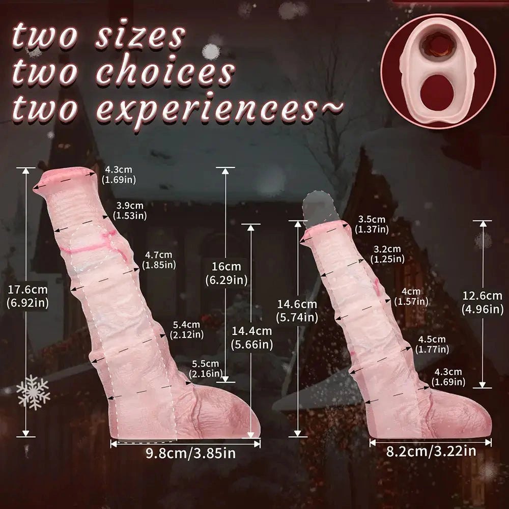 Textured Horse Style Dildo - Realistic Animal Silicone Dildo