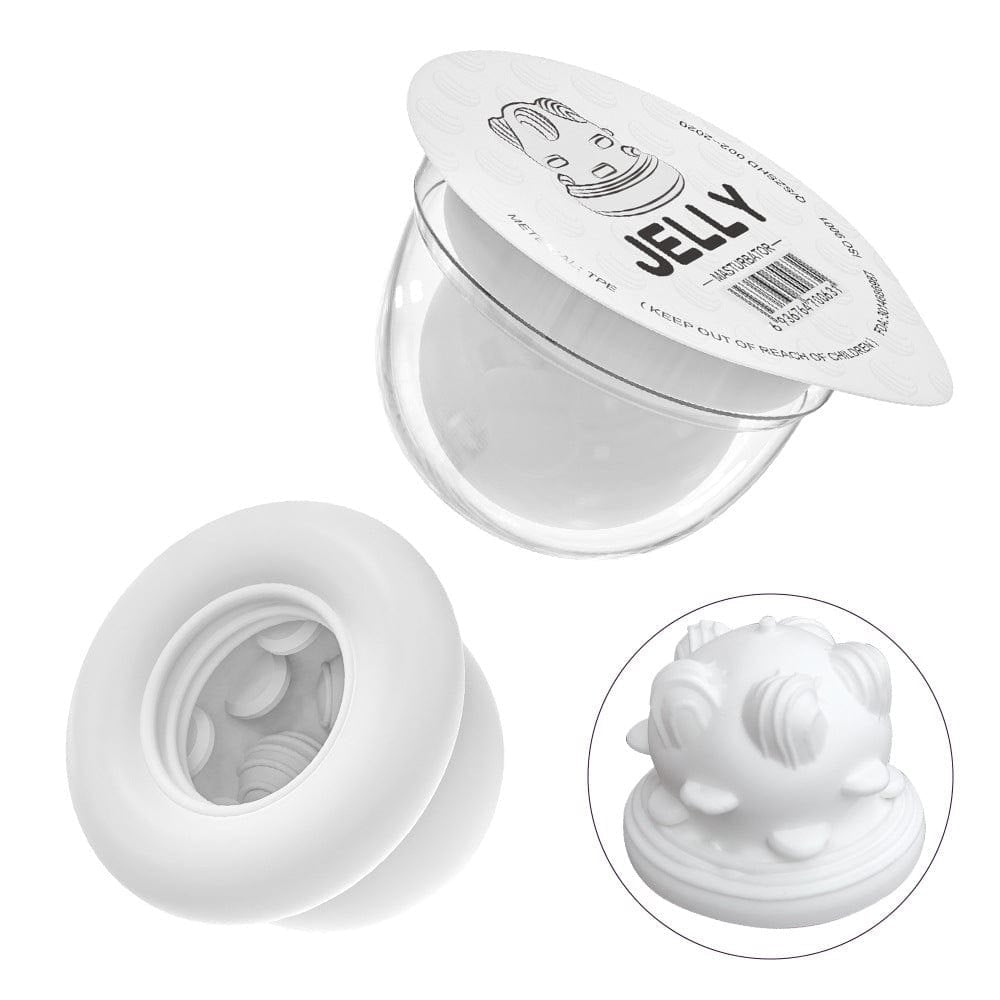Textured Jelly Masturbator Cup - Male Masturbator Stroker