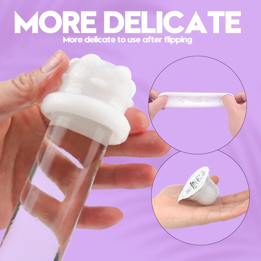 Textured Jelly Masturbator Cup - Male Masturbator Stroker