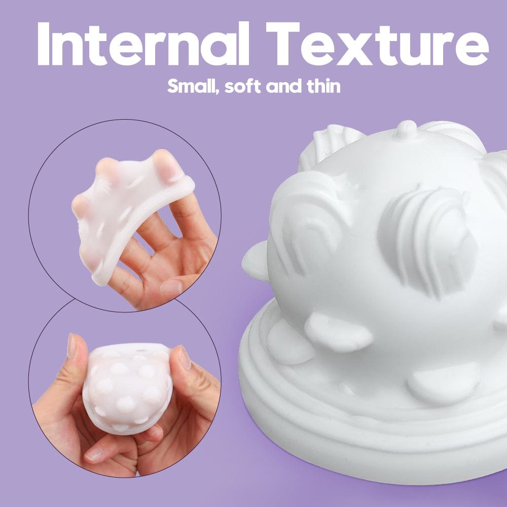 Textured Jelly Masturbator Cup - Male Masturbator Stroker