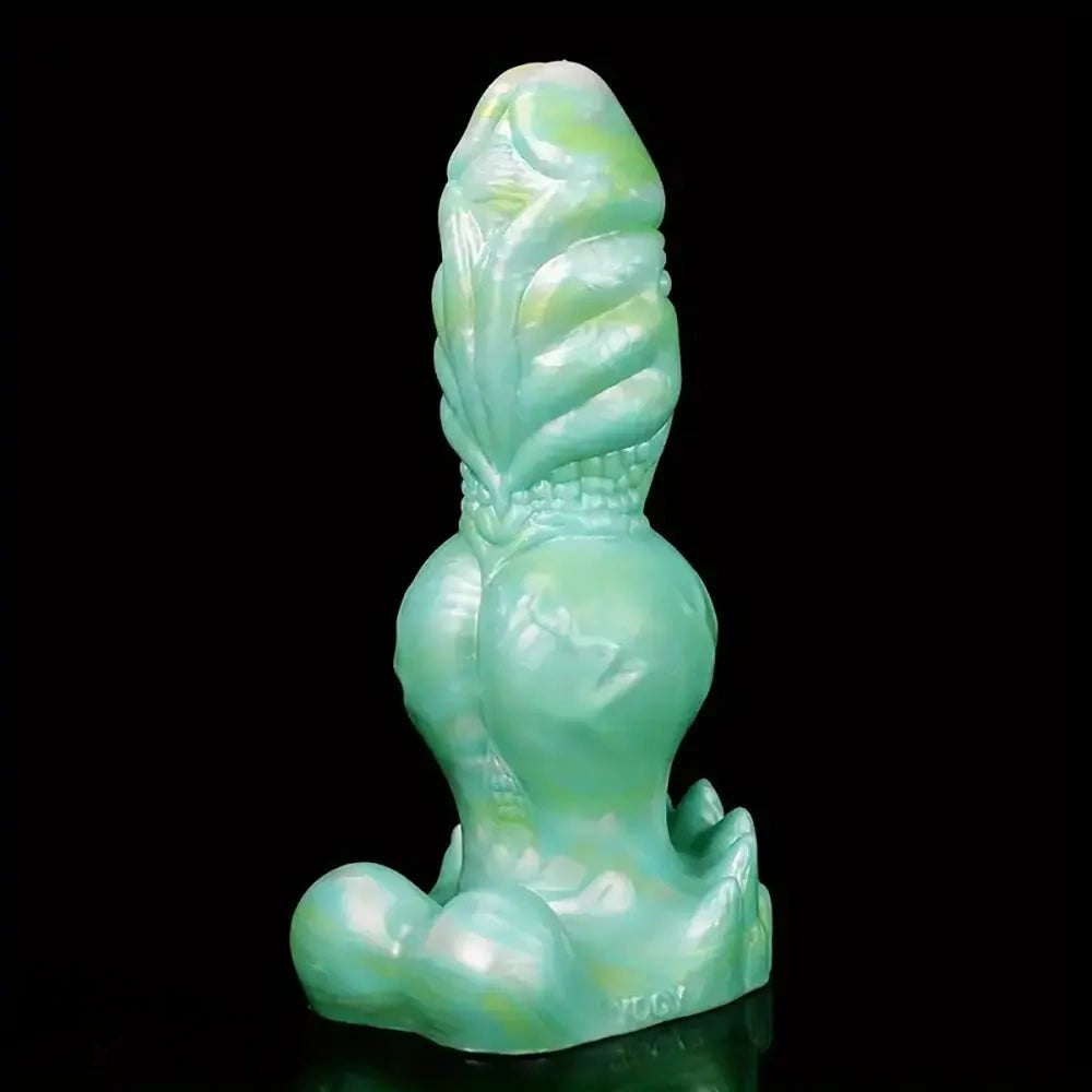 Textured Knot Animal Dildo 8.86in - Animal Knot Silicone Dildo