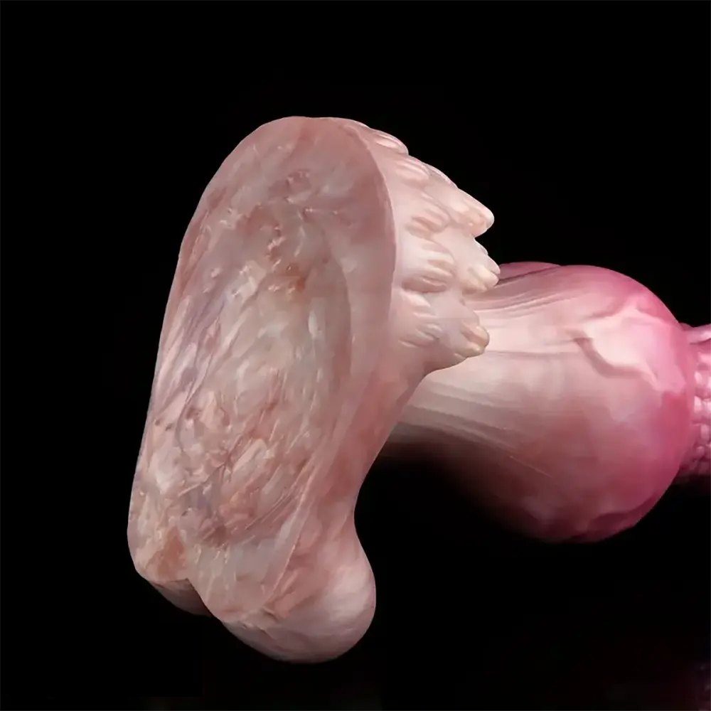 Textured Knot Animal Dildo 8.86in - Animal Knot Silicone Dildo