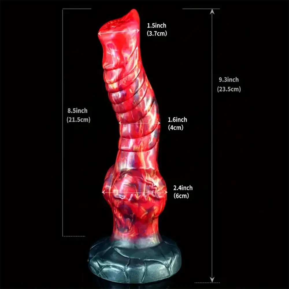 Textured Knot Animal Dildo - Knotted Horse Dildo