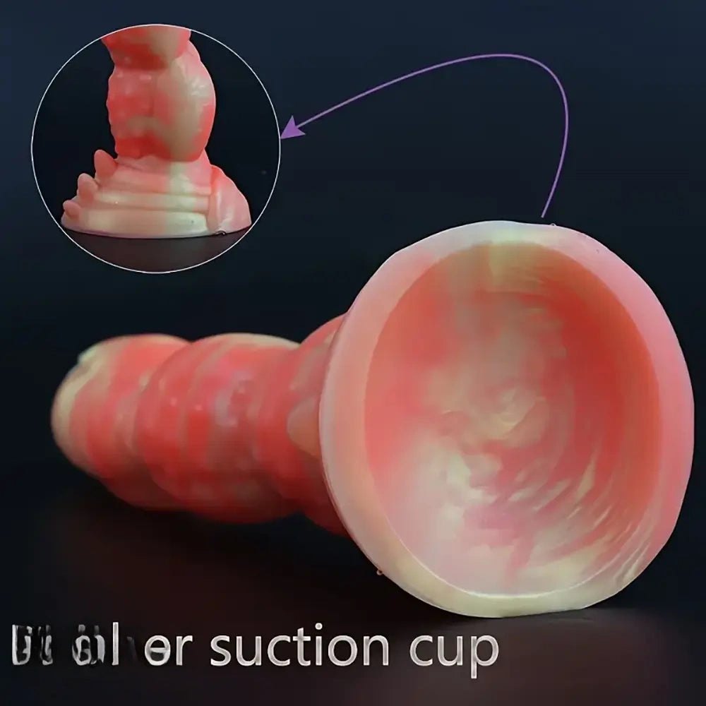 Textured Monster Fantasy Dildo - Silicone Dragon Dildo