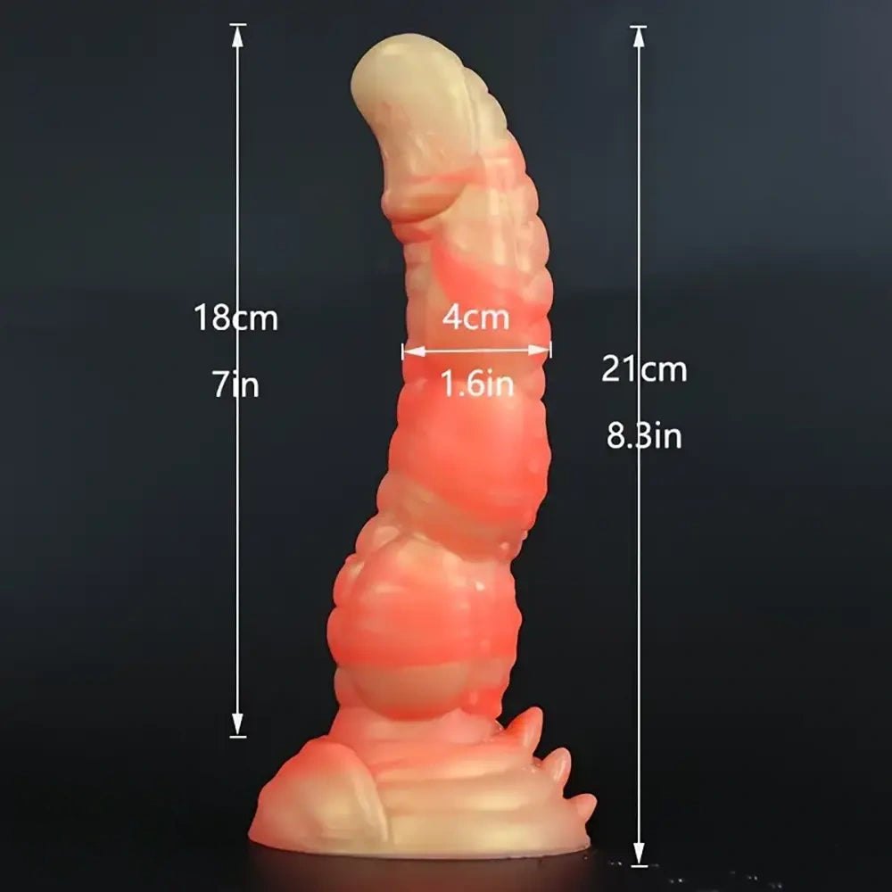 Textured Monster Fantasy Dildo - Silicone Dragon Dildo