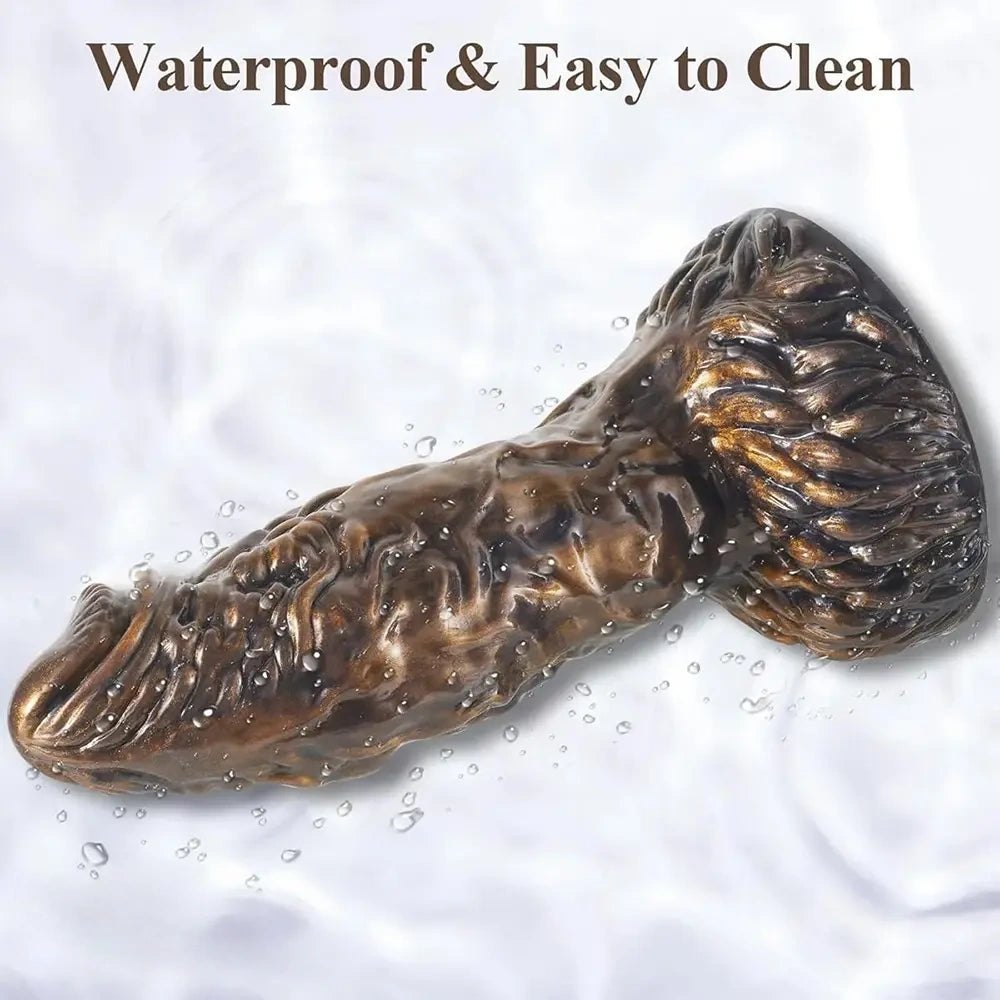 Textured Monster Fantasy Dildo - Big Thick Silicone Dildo