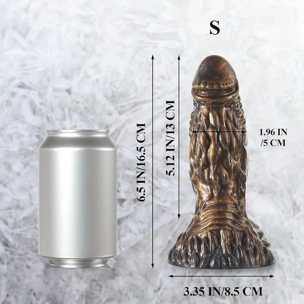 Textured Monster Fantasy Dildo - Big Thick Silicone Dildo