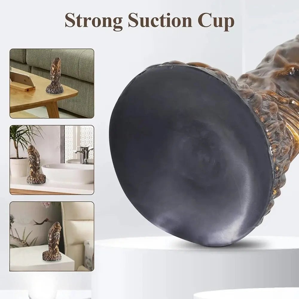 Textured Monster Fantasy Dildo - Big Thick Silicone Dildo