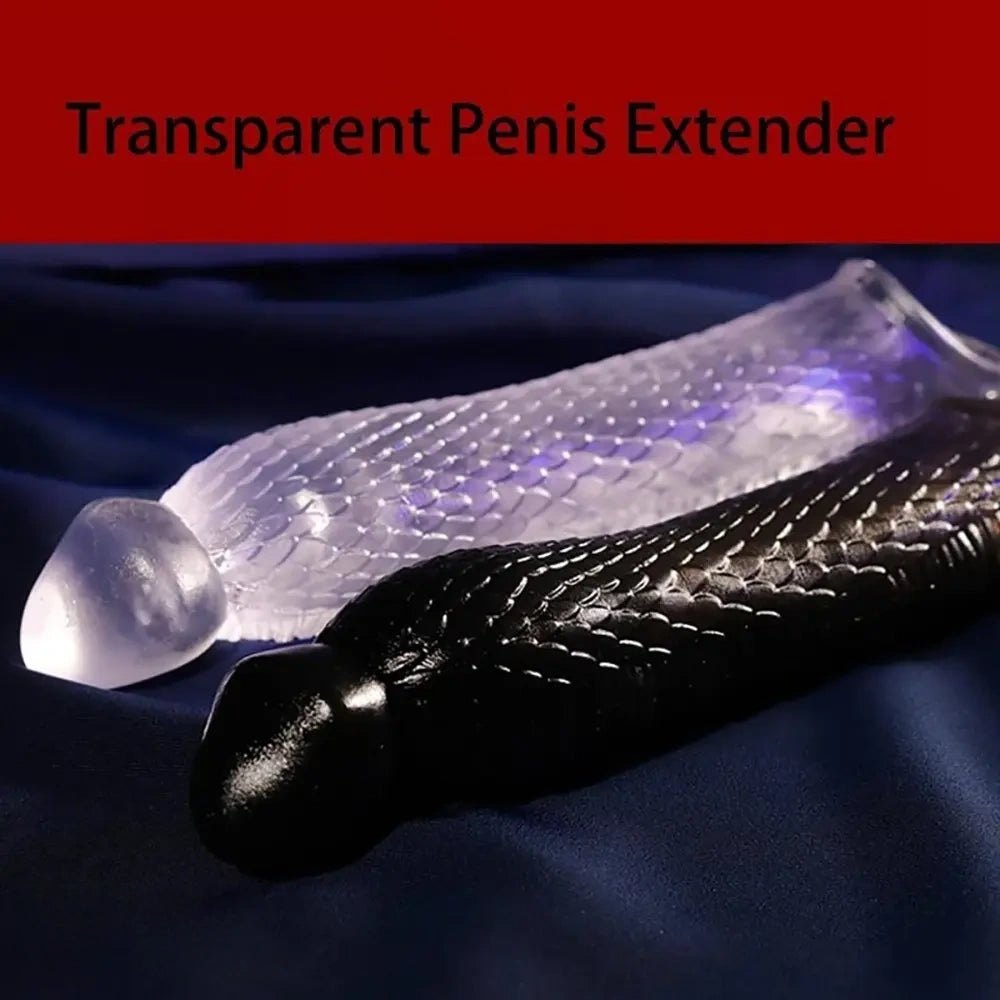Textured Girth Sleeve - Hollow PVC Penis Extender