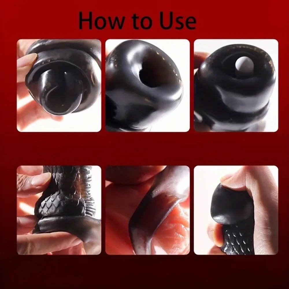 Textured Girth Sleeve - Hollow PVC Penis Extender