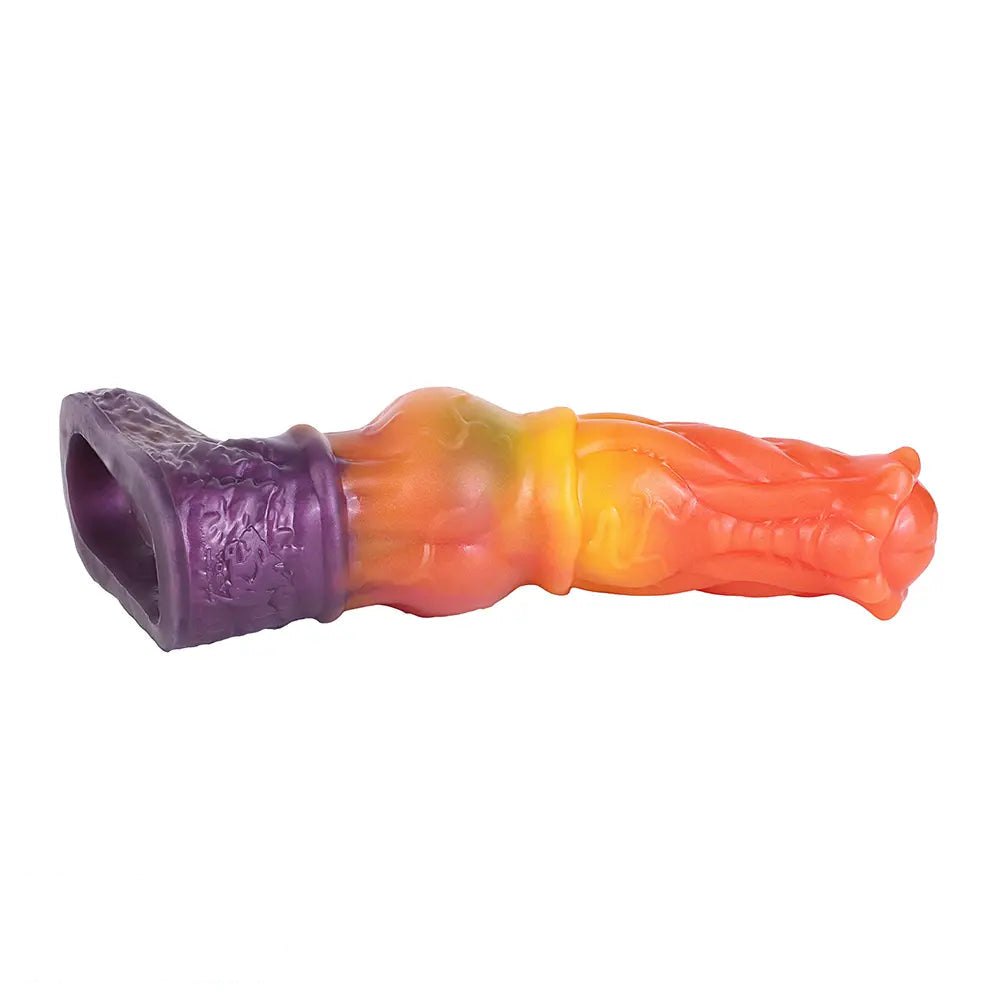 Textured Penis Sleeve 6.85 in - Wearable Cock Extender