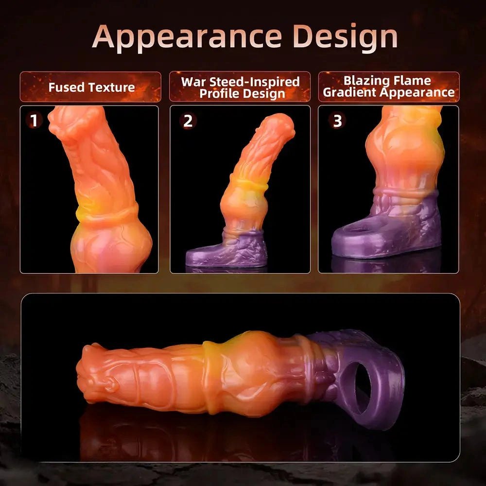 Textured Penis Sleeve 6.85 in - Wearable Cock Extender