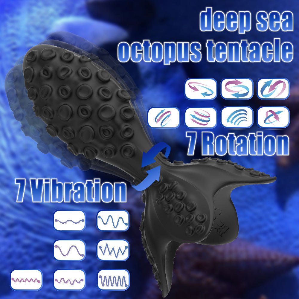 Textured Rotating Prostate Anal Plug - Vibrating Anal Plug