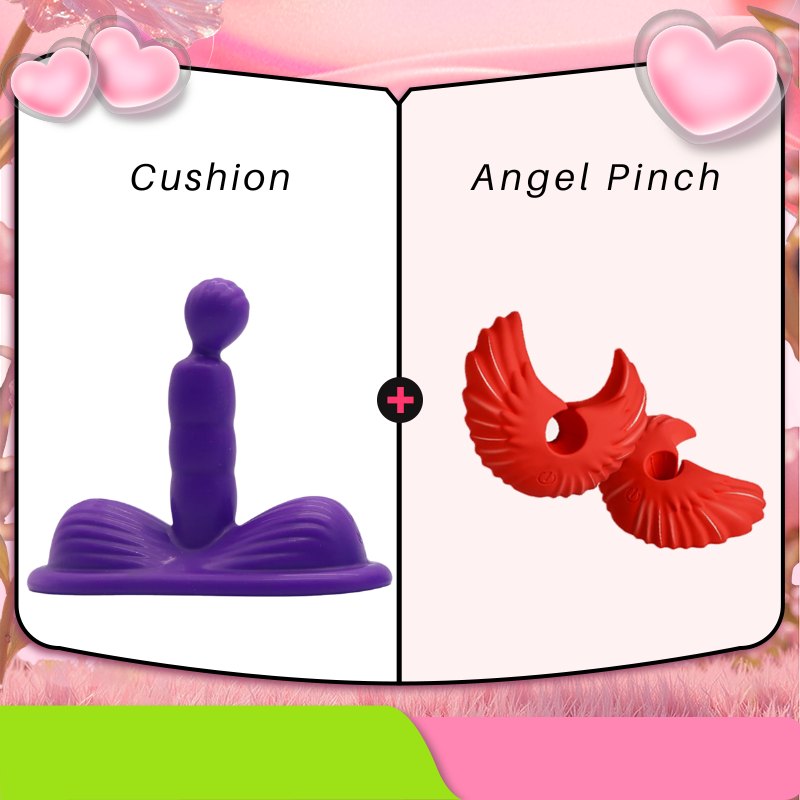 Textured Shaft Cushion Vibrator - Wearable Riding Vibrator