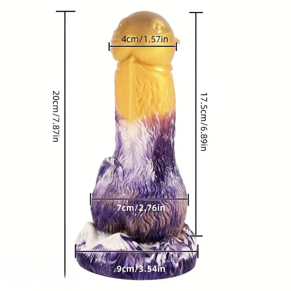 Textured Suction Cup Dildo - Silicone Suction Cup Dildo